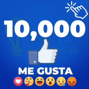 FACEBOOK 10,000 Me gusta - Me encanta - Me entristece - Me importa - Me asombra - Me enoja  (publicación, fotos o video)