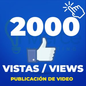 FACEBOOK 2000 VISUALIZACIONES VIDEO O VIDEO EN VIVO